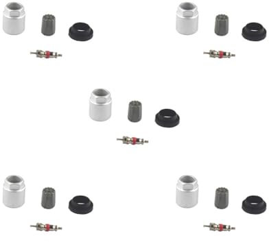 Lot de 5 kits de réparation TPMS de capteur de pression des pneus de roue 4 pièces