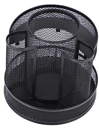 EXCEART 1stk Drehbarer Stifthalter Schreibwaren Gittergewebe Make-up-tools Eisen Rotieren