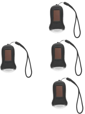Mipcase 4pièces Lampe Led Multifonctionnelle à Manivelle Urgence Rechargeable Portable Et Étanche Pour Camping Randonnée