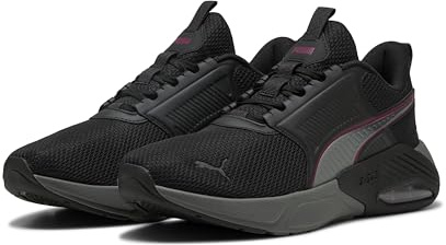 PUMA Unisex X-Cell Nova FsRoad löparsko, Puma svart cool mörkgrå lag kunglig röd, 44 EU