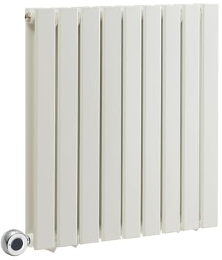 MILANO 800W White Double Flat Panel WiFi Electric Radiator Plug 635 x 630mm