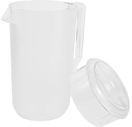 WATIIFUFU Stylischer Und Sicherer Pc Wasserkrug Mit Deckel Frosted Design Und Präziser Messskala Wiederverwendbar Für Getränke Kapazität Für Zuhause Und Partys