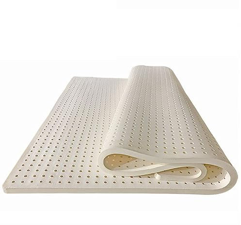 KUGGKKTP Matratzenauflage aus Naturlatex, luxuriöser Komfort, wohltuende Druckentlastung, Unterstützung für Schultern, Hüften und Knie, 1 Zoll, 140 x 200 cm (55 x 79 Zoll)