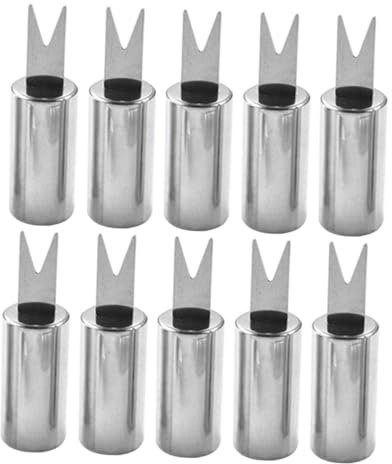 Porta Mais Per Barbecue in Acciaio Inossidabile Da 10 Pezzi Accessori Per Barbecue Per Grigliate Forchette Senza Mais Per Cucinare Allaperto in Casa