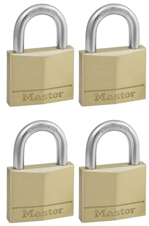 Master Lock Vorhängeschloss 4er Set (50mm) 150EURQNOP