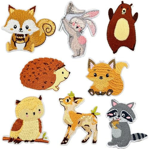 DHER Stickereien Aufnäher Kinder Applikation zum Aufbügeln Fußball-Stickerei-Patches 8 Stück Sporty Style Kleidung Stickerei Iron-On Fabric Sticker Zubehör Mode Patch Aufkleber für Jacken (D)