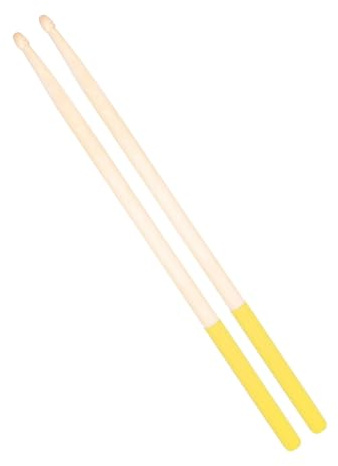 5a Drumsticks aus Ahornholz, 1 Paar, Klassisch für Schlagzeug | Gelb, Rutschfest, Tragbar, Geeignet für Übung und Einsatz bei Akustischen Satz Sowie Marschmusik