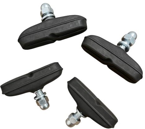 Premium All-Weather Bike Brake Pads-Powerful Anti-Slip Braking in Rain or Dry, Long-Lasting Rubber Replacement for MTB, BMX, and Road Bicycles- Easy to Install, Durable Bicycle Brake Shoes
