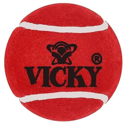 Vicky Maroon Tennis/Cricket Ball | Farbe: Rot | Größe: Einheitsgröße | Material: Gummi | Für Unisex | 6er-Pack | Schweres Mehrzweck-Design | Langlebiger Gummi