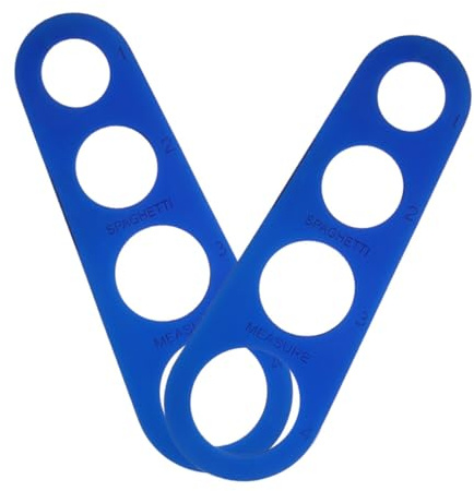 MAGICLULU 2 pièces Outil de Mesure Spaghetti Acier Inoxydable Doseur Portion Pâte Compact pour Cuisine Quotidienne