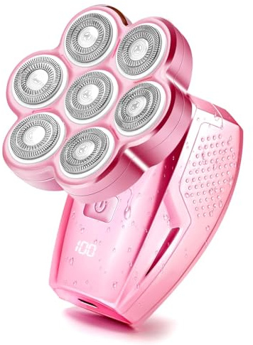 Electric Razors for Women Legs: 120 min Long Time Use Rechargeable Electric Shaver for Women - Waterproof Wet & Dry Hair Remover - Trimmer for Lady Face Public