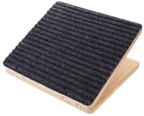 Abaodam Rampa para Escaleras para Perros y Gatos, Madera Natural Antideslizante, Altura Ajustable, 30x26x15 Cm, Escalones para Mascotas Pequeñas y Mayores, Ayuda para Subir Camas y Sofás