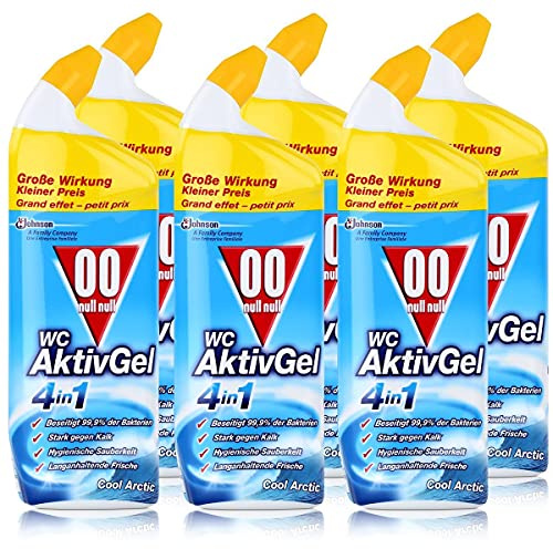 00 null null WC Aktiv Gel 4in1 Cool Arctic 750 ml - Stark gegen Kalk (6er Pack)