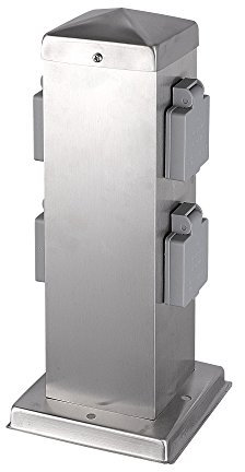 Hilight Stainless Steel Socket column with 4 Sockets 103202