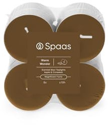Spaas Maxi Scented Tealights flatpack x8 10h - Warm Wonder