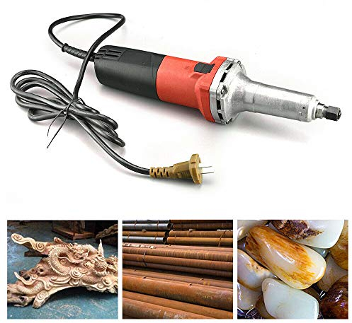 RibasuBB Stabschleifer, 27000 r/min Professional Geradschleifer, 600W 230V Elektrische Geradschleifer Schleifmaschine Stabschleifer, zum Gravieren, Bohren, Schleifen