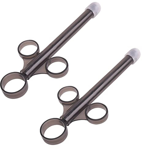 Lube Tube Spritzen, Schmiermittel Applicator, Wiederverwendbar Schmiermittel Spritze, Anal Vagina Syringe Shooter mit Traktionsring und Fingergriff, für Schmiermittel Gleitgel Lubricant, 2 Stück