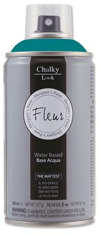 FLEUR Spray Vernice Chalk Paint, Extra Opaco, all' Acqua senza Odore, MultiSuperficie, 300 ml F81 Miss Petronila, Effetto Gesso, Shabby Chic Vintage, per Mobili, per Interno - Esterno