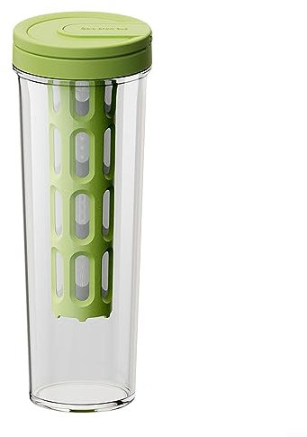 DAZZLEEX Refrigerator Juice Holder - Chilled Water Jug with Filter | Lid, Carafe Pitcher for Milk | Portable Cold Water Cup,Green