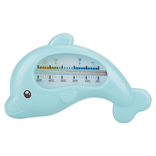 Baby-Thermometer, Delfinform, Baby-Badethermometer, Niedliches Tier-Baby-Wasserthermometer, Sicherheits-Badepflege für Kleinkinder (Blauer Delphin)