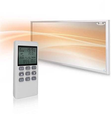 Mirrorstone NXT Gen Remote Controllable Thermostat 580W Far Infrared Electric Panel Heater - Energy Efficient