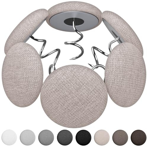 12 Colors Fabric Covered Button Twist Pins Dust Ruffle Pins- for Sofa，Upholstery，Armchair Caddies, Armrest Covers,Bed Skirts, Slipcovers, Headliners (12, Light Brown)