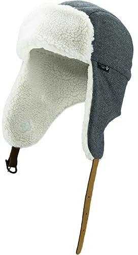 Bavarian Caps BC Trapper Mütze, dunkelgrau, ONE Size