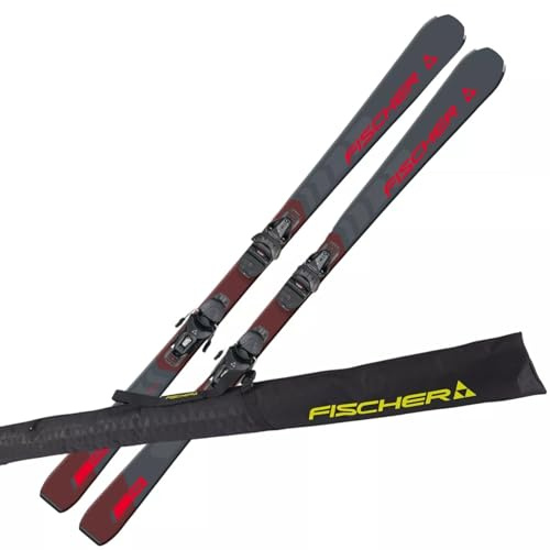 Fischer RC Fire SLR - Esquí alpino Carvingski On-Piste-Rocker – Incluye fijaciones RS9 SLR Z2,5-9 – All Mountain Ski – Adecuado para principiantes hasta avanzados.