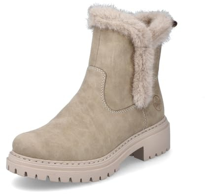Rieker dam platåstövletter 72682, damkängor, Beige 60, 43 EU
