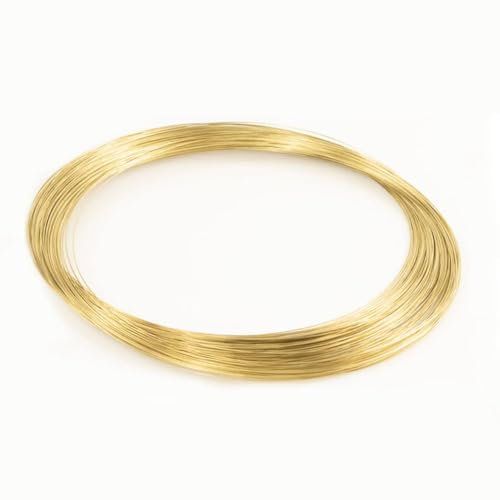 FANGHUOCL Brass Soft Metal Wire Is Suitable for DIY Crafts, Garden and Decoration, Length 5m,Diameter: 1.2mm