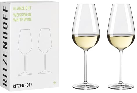 RITZENHOFF 8011002 - Copa de vino blanco (300 ml, 2 unidades, en set de regalo), diseño elegante y moderno, fabricado en Alemania