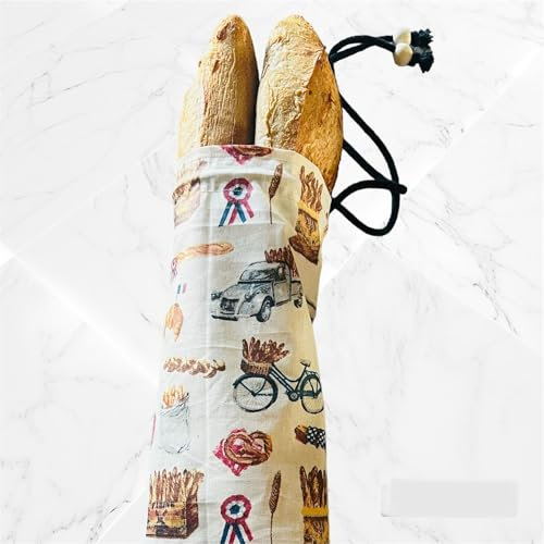 Sac à baguettes pain et sandwich sac réutilisable Green Terre Happy