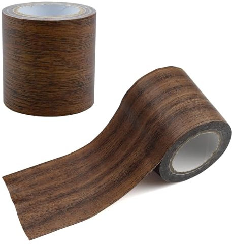 Vulevirtue 2 Rolle Holzoptik Klebeband,Reparaturband aus Holzmaserung Reparatur Klebeband Simulation Holzmaserung Selbstklebend Holzmaserung Panzertape Möbelklebeband Holz Effekt