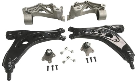 Hajus 4071200 Satz Querlenker Achsschenkel Traggelenk Konsole Vorne 6Q0199293D 6Q0199294D kompatibel mit Seat Cordoba Ibiza III Skoda Fabia VW Polo