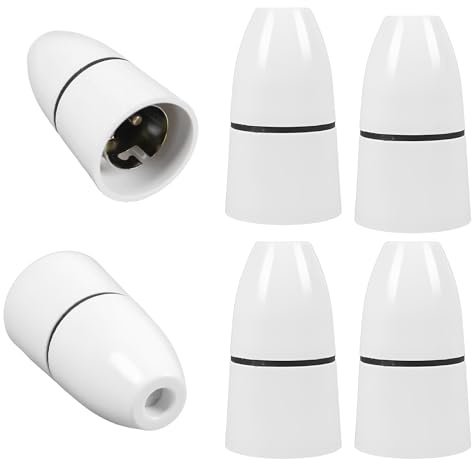 6 Pack Light Fittings Ceilings, B22 Bayonet Pendant Lamp Holder, Pendant Light Fitting, Bayonet Light Fitting For Chandeliers, Ceiling Lamps, Wall Lamps, Ceiling Lamps