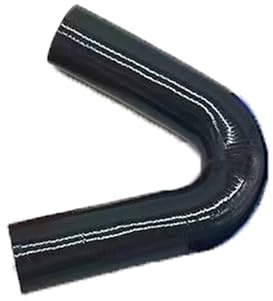 Manguito Turbo Manguera de silicona en forma de V de 135 grados para intercooler, turbo, tubo de admisión de aire, acoplador azul, rojo y negro manguera de intercooler(Black,150MM_ID75)