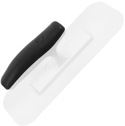 Mipcase Llana para Acabado de Paredes de Plástico Mango Ergonómico Punta Redonda y Multifuncional Herramienta Manual para Alisar Papel Tapiz y Paneles de Yeso Construcción y Pintura