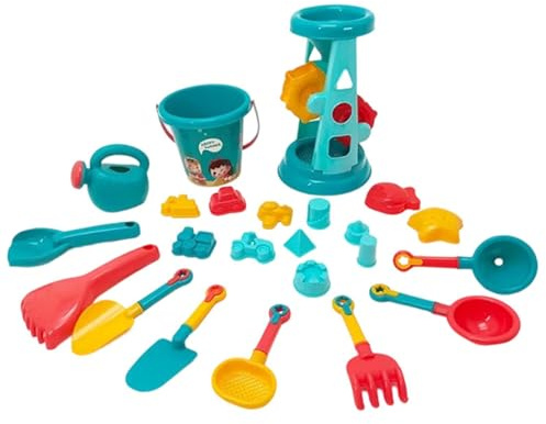 Sandkasten-Spielzeug,mit , Schaufel und Wasserspielen - 23-teiliges Outdoor-Sandkastenspielzeug mit Eimer | für Kinder, , Mädchen, Camping, Pool, Garten, Schwimmbad, Reisen und Geburtstagsparty