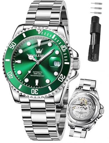 OLEVS Luxus Uhren Herren Quarz Edelstahlarmband 42mm Große 3Bar Wasserdicht