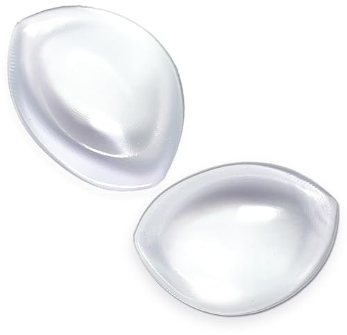 Women Thick Silicone Bra Pads Inserts Breast Enhancer Chest Padding Bust Push up Pads for B-C Cup, Transparent L