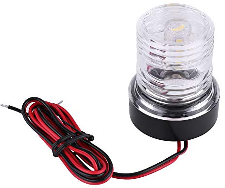 LED Navigationslicht Rundum 360 ° DC 12V 2,5W Weiß Wasserdicht Boot Signal Licht Für Schwimmende Boote Yachten Fischerboote Kajak Yacht und Andere Boote. für ankerlicht boot ankerlicht led