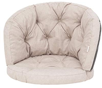 HOBBYGARDEN Coussin de chaise pour fauteuil en rotin - Pour banc, balançoire, jardin, balançoire, espace de repos - 60 x 50 cm - Beige