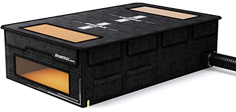 ATOMSTACK FB2 Plus Caja de protección contra humos 1170x730x310mm para máquina de grabado láser, caja protectora de extensión de protección contra incendios, protección ocular, tubo de escape