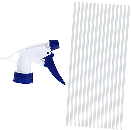 Yardwe Spruzzatore per Bottiglie 15 Pezzi, Ugelli di Ricambio in Plastica Blu, Compatibili Vari Flaconi, Resistente e Adatto per Irrigazione Piante Giardino