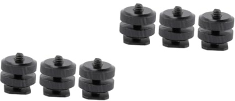 PartyKindom 6stücke Teiliges Aluminiumlegierung Hot Shoe Adapter Mit Stativschraube Kompatibel Mit DSLR-kameras Und Camcordern Für Fotografen Und Videografen