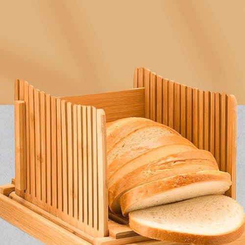 GLOBALHUT Trancheuse à pain, machine à sandwich/toast multifonctionnelle, guide de tranchage du pain réglable avec plateau récupérateur de miettes (vague), FDYK7LIDEH515217CMG1Z02JIX