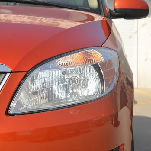 MHysa Auto Scheinwerferblenden Ersatz Lampenschirm Autozubehör Abdeckungen kompatibel mit für Skoda Fabia 2012 2013 2014,Left