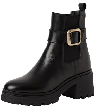 Tamaris Femme Damen Boot Heel 1-25433-45 Bottine, Noir, 37 EU
