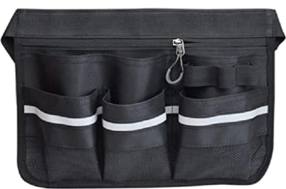 HMMMAVVZP Storage Bag Belt Tool Bag Catering Cleaning Tool Hotel Restaurant Waiter Belt Tool Bag (Color : Black)