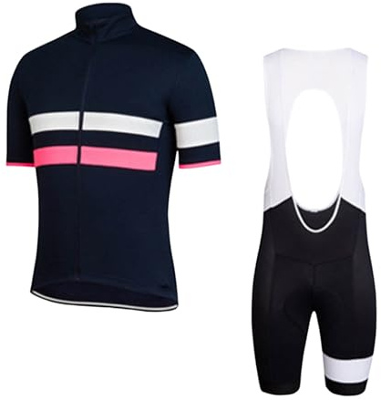 RUMAOZIA Rennrad Trikot Herren Set Fahrrad Set Radtrikot + Radhosen für Männer Sommer Atmungsaktiv Und Schnelltrocknend Trikot Jersey T-Shirt+ Trägerhose Hosen Bib Sport Sommer Outfits